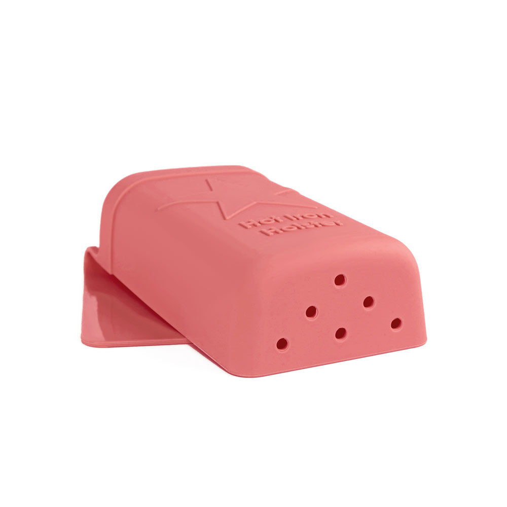 Hot Iron Holster | Coral | Adhesive-Free Silicone Storage Pocket for Organization and Travel | Heat Resistant to 500°F | Ideal for Curling Irons, Hair Straighteners, and Other Hot Tools